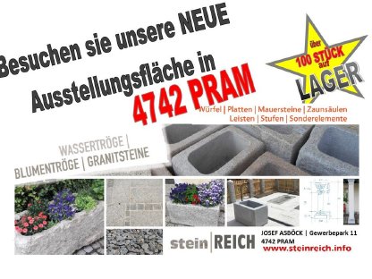 Bild 6:Granit-Trog Ursch, Blumen-Wassertrog, Wasserbecken Grander