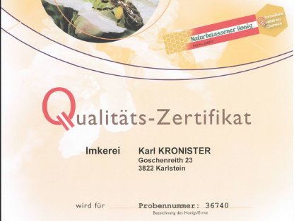 Bild 3:BIO Blütenhonig Ernte 2024