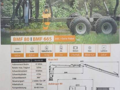 Forstanhänger BMF 80 Plusserie