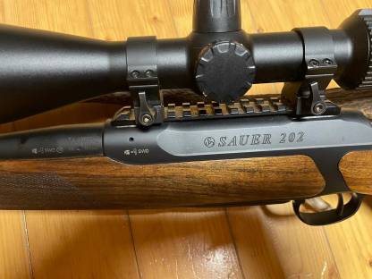 Sauer 202 mit Zielfernrohr und Munition