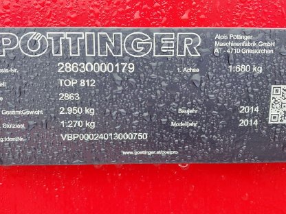 Bild 7:Pöttinger Seitenschwader 812