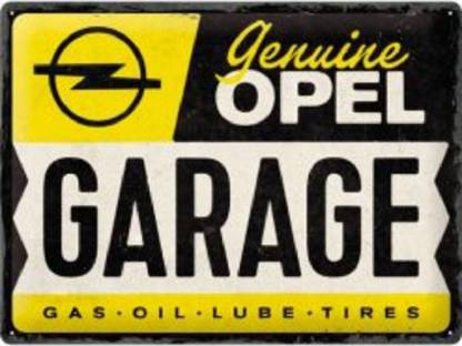 Blechschild 40 x 30 cm Opel Garage