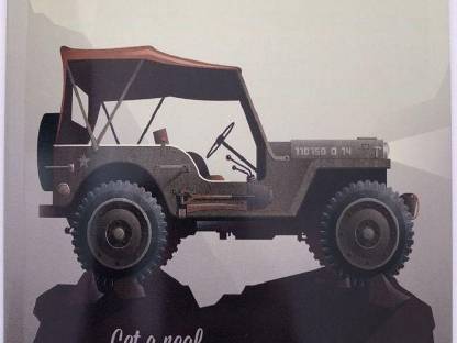 Blechschild 40 x 30 cm Jeep Willys