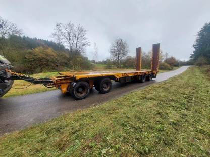 Tieflader Plattformanhänger 4 Achsen