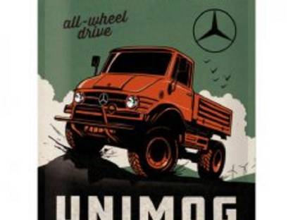 Blechschild 40 x 30 cm Mercedes Benz Unimog