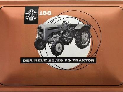 Blechschild 40 x 30 cm Der neue Steyr Traktor 188 25/28 PS