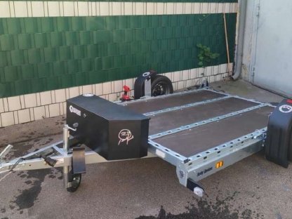 Pkw Kfz Auto Transportanhänger, absenkbar für Quad, Trike