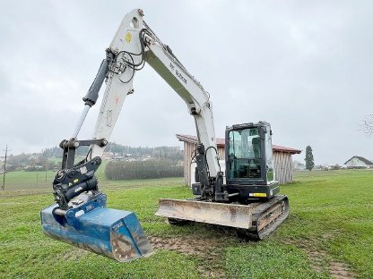 Bobcat E85 Minibagger mit Rädlinger Tilt MS08