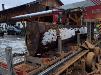 Bild 2:Mobiler Lohnschnitt und Forstarbeiten