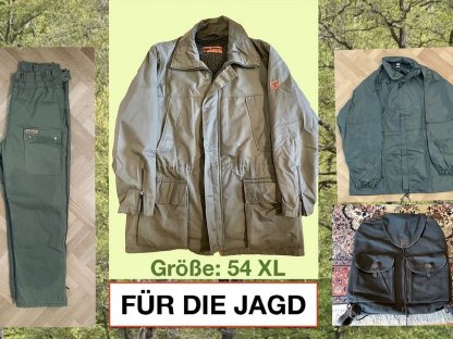 Jagdbekleidung Gr. 54 XL - Jagdjacke, Jagdhose, Jagdrucksack