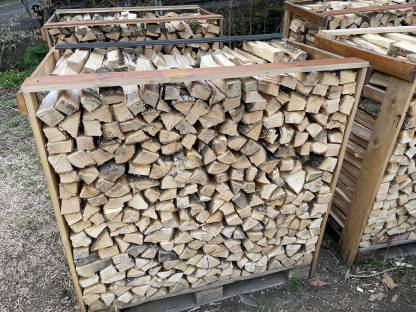 Bild 3:Holz, Kaminholz, Scheite 33 cm, Esche und Fichte getrennt