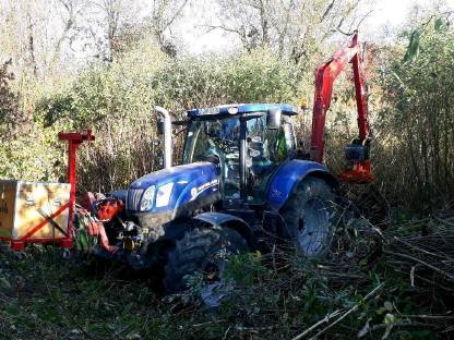 Bild 2:Landschaftspflege, Hecken, Energieholz und Bäume fällen