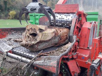 Bild 2:Holzschnitzel Hackschnitzel Holzenergie Holzhäcksler