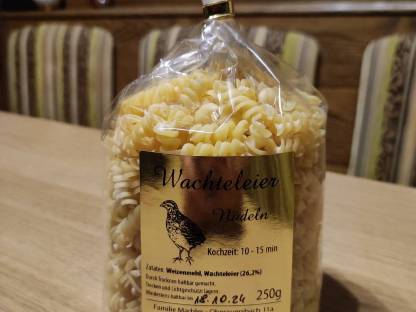 Bild 2:Wachteleier-Nudeln