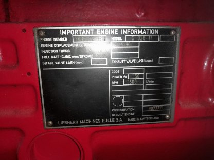 Bild 4:Liebherr Biogasmotor