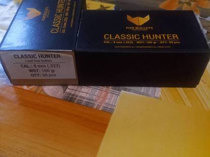 Fox Classic Hunter 8mm 160grn Geschosse