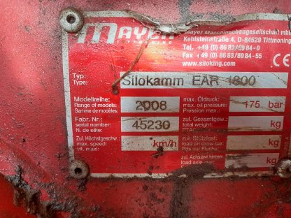 Bild 4:Mayer Silokamm EAR 1800