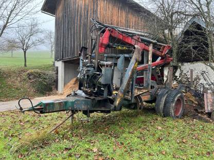 Holzkranwagen Anhänger