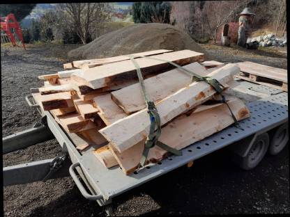 Bild 3:Zirbenholz Bretter 1,5 m lang, 3 cm dick, € 5,- Stk.