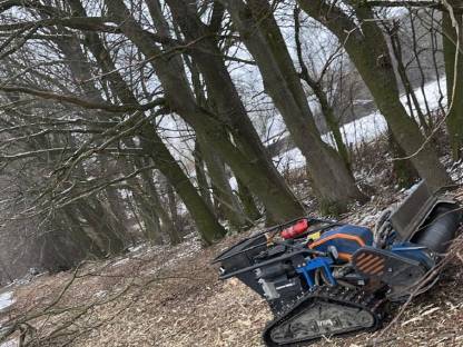 Bild 5:Landschaftspflege Mulchen, Forstmulchen mit Mulchraupe