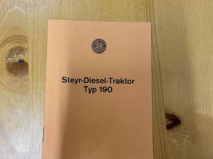 Typenschein 190 Steyr Oldtimer Traktor