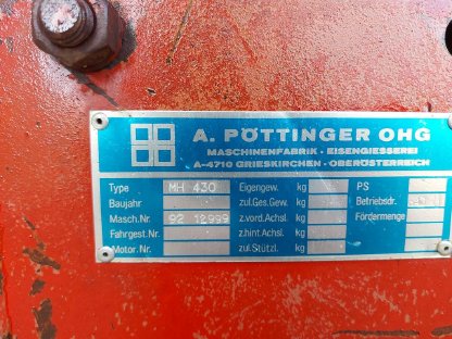 Bild 5:Pöttinger Mex II Rotation Feldhäcksler