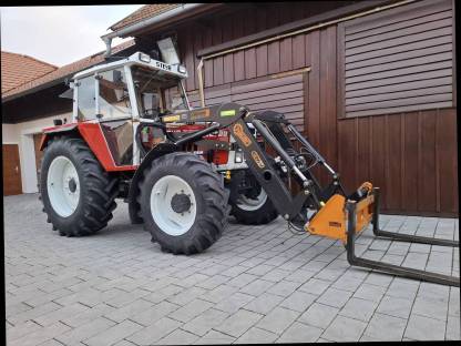 Steyr 8090 Turbo mit Hauer Frontlader