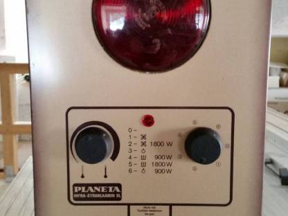 Bild 2:Heizstrahler mit Infrarot