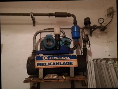 Alfa-Laval Melkanlage, Vakuumpumpe