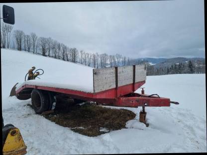 Baggeranhänger mit Lkw-Achse