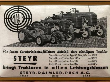 3 Blechschilder 30 x 20 cm Steyr Traktor