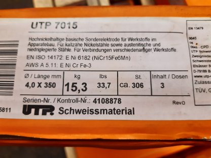 Schweißelektroden Böhler UTP 7015