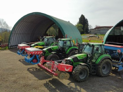 Bild 5:Streifenfrässaat Strip Till