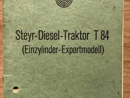 Typenschein für Steyr T84 (18er)