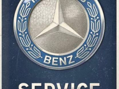 Blechschild 40 x 30 cm Mercedes Benz Service