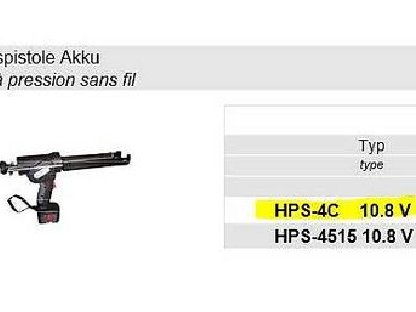 Kartuschenpresse PROFI HPS-4C-10.8 Li-Ion NEU