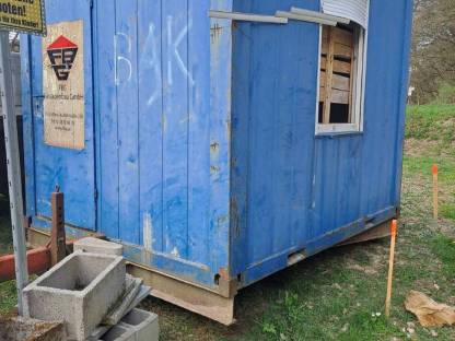 Container, Bauhütte auf Rädern