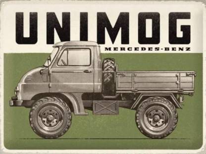 Blechschild 40 x 30 cm Unimog