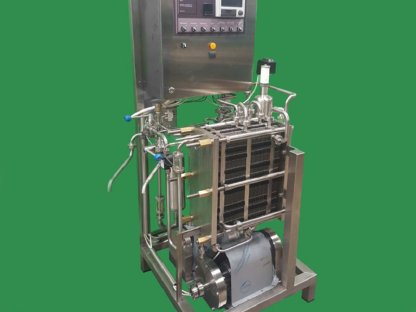 Bild 2:Pasteurisieren mit geprüftem Plattenpasteur